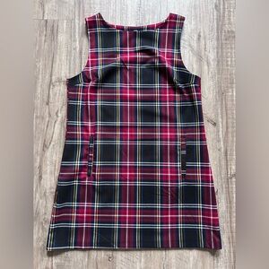 BB Dakota preppy Plaid tartan Sleeveless jumper short Dress y2K academia school